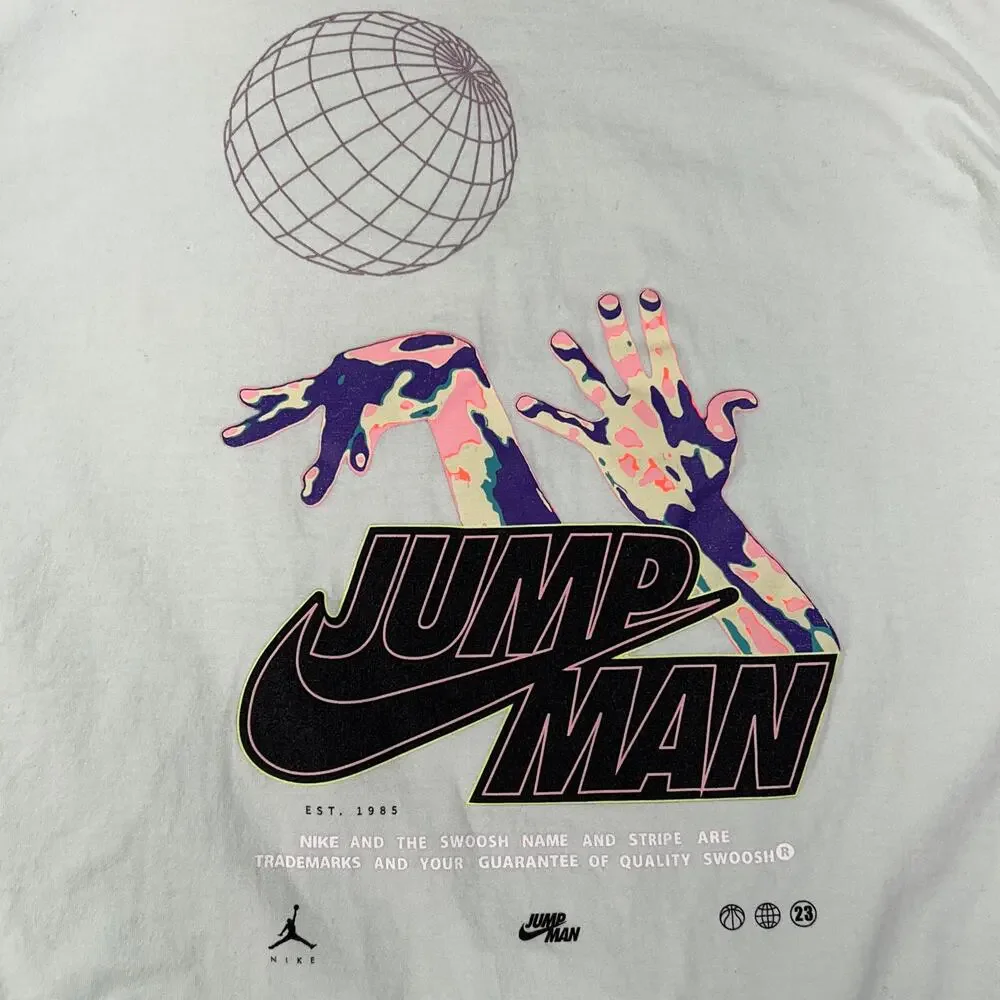 Nike Jordan Jumpman Basketball Graphic Tee Mint Green Mens XL